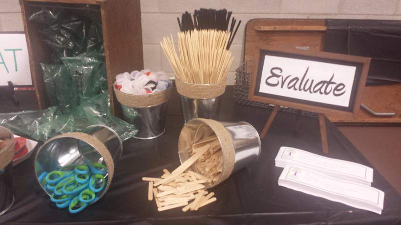 Design supplies table.